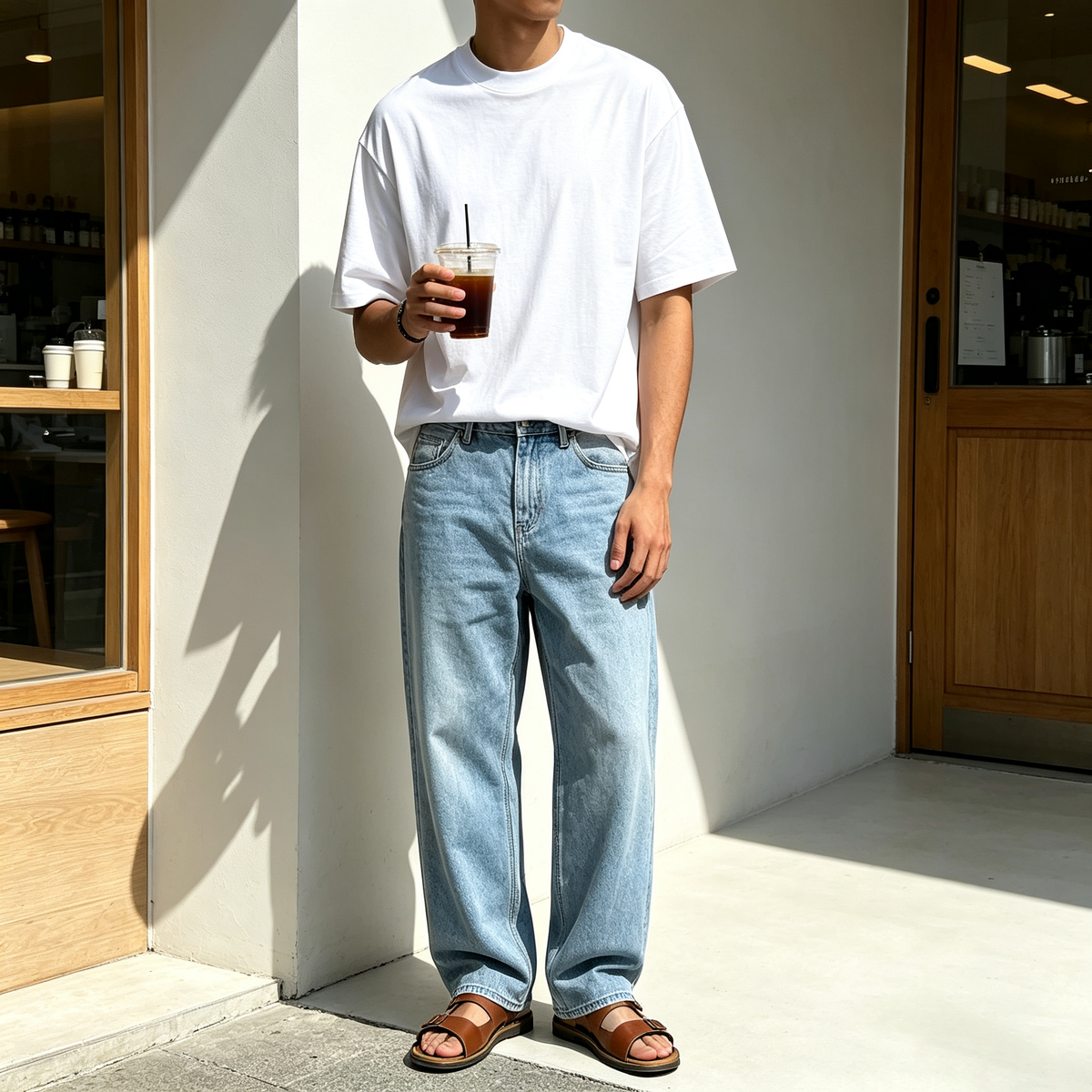 Unisex Solid Crew Neck Short Sleeve T-Shirt, Loose Drop Shoulder Plain Basic Tee, Casual Summer Blank Top